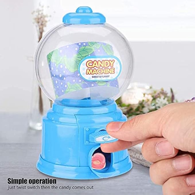 rayihni GUMBALL MACHINE FOR KIDS, DESKTOP BUBBLE GUM MINI CANDY DISPENSER, UNIQUE MONEY SAVING COIN BANK, HOME VENDING MACHINE, BIRTHDAY PARTIES, NOVELTIES, PARTY FAVORS AND SUPPLIES - Image 4